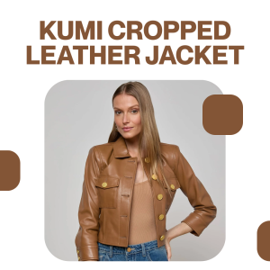 Kumi Cropped Leather Jacket - Soft Cognac