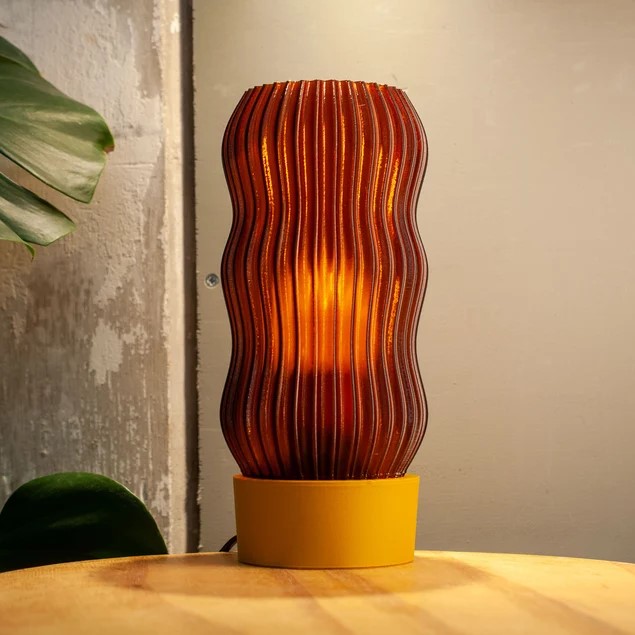 WAVY x AMBER · Japandi Table Lamp